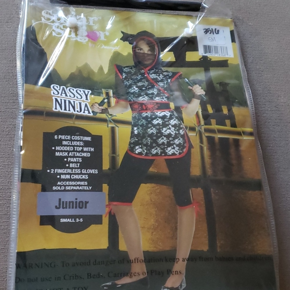 Junior girls ninja halloween costume
